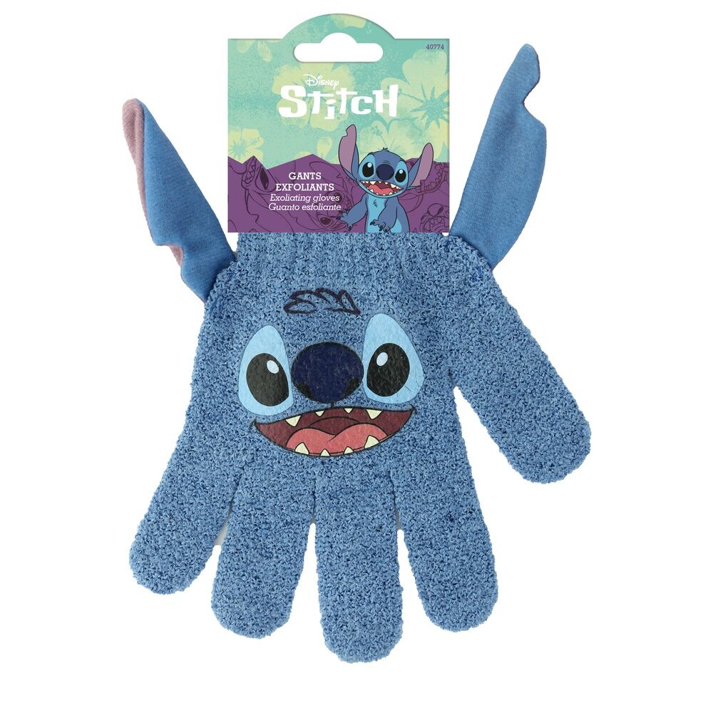 🧼🐶 Gants exfoliants – Disney Stitch – Lot de 2 – 17 × 4 × 24 cm