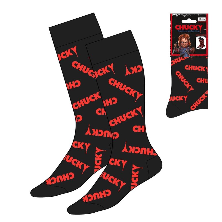 🧦💀 Chaussettes Chucky pour adultes – Lot de 3