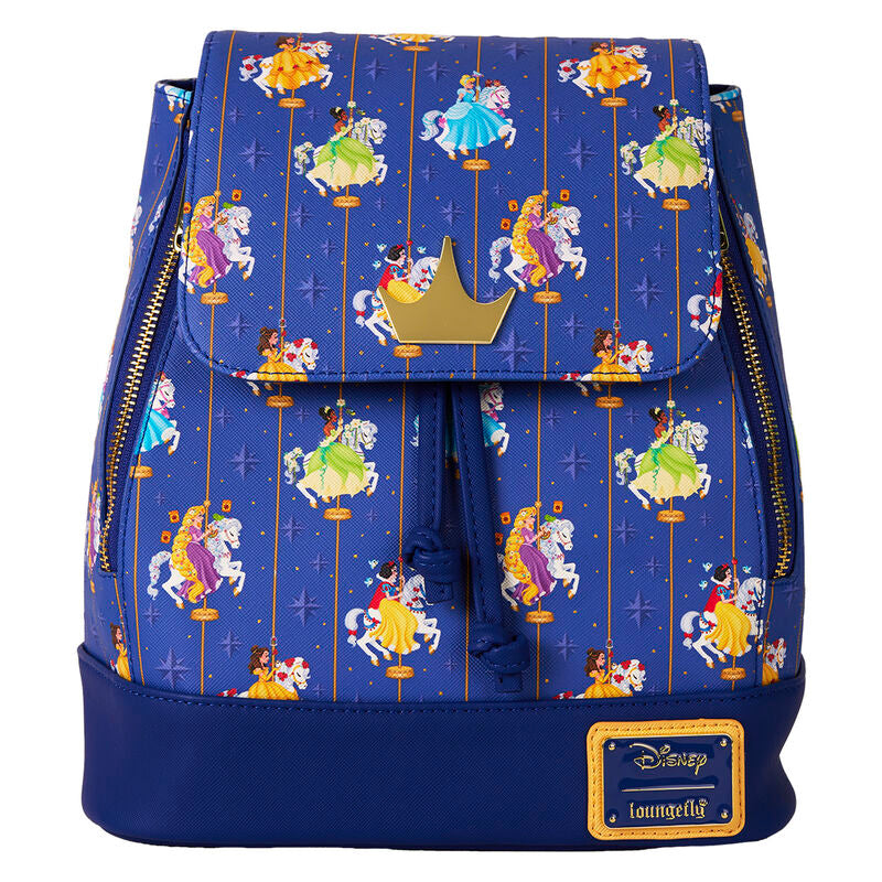 👑 Loungefly Disney – Sac à Dos Princess Carrousel 26 cm