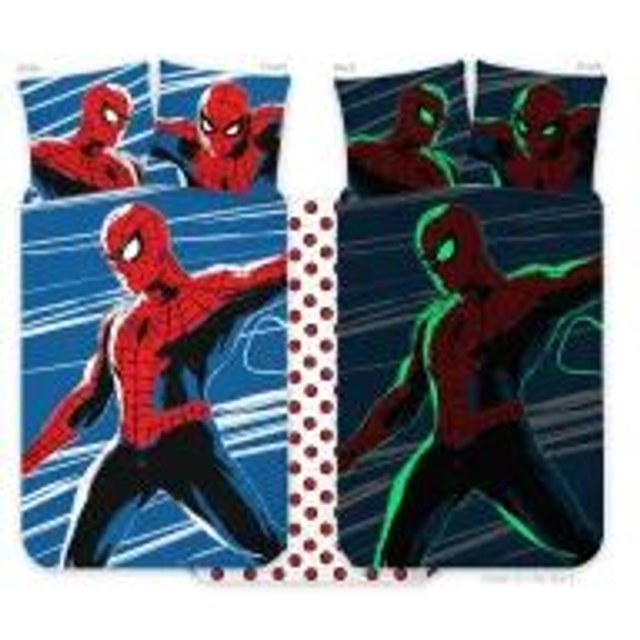 🕷️✨ Housse de couette enfant Spiderman – Agility phosphorescente 🌙💥