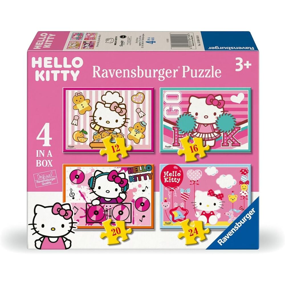 🎀💗 Puzzle Hello Kitty – 12 / 16 / 20 / 24 pièces