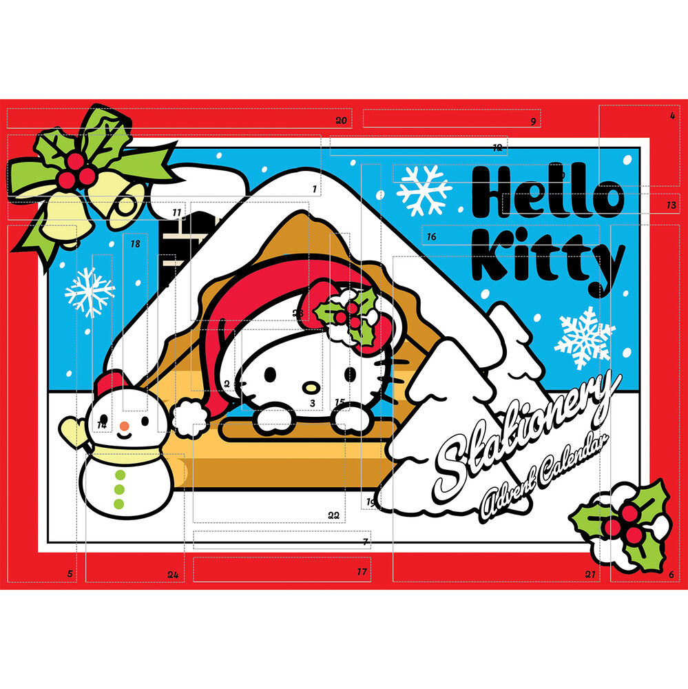 🎀 Calendrier de l’Avent Hello Kitty – 24 Jours de Papeterie Kawaii 💫