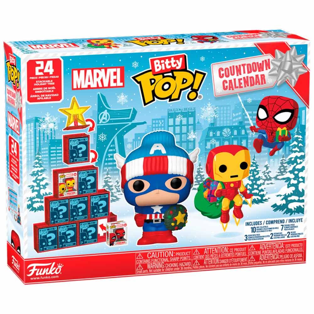 💥 Calendrier de l’Avent Bitty Pop Marvel – 24 Jours de Super-Pouvoirs Miniatures 🎁