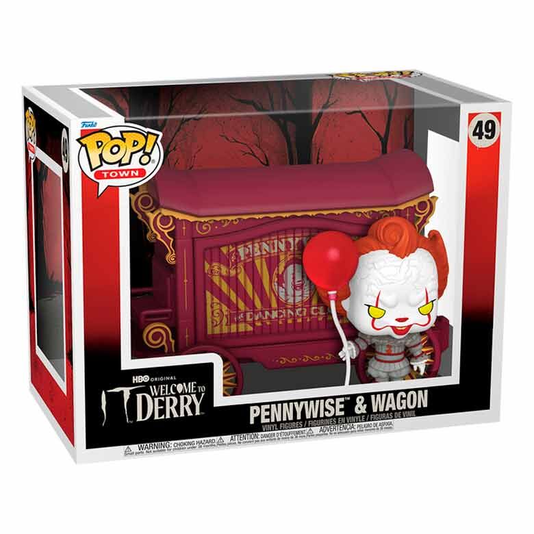 🎈👻 Figurine POP! Town IT – Bienvenue à Derry : Pennywise & le Wagon