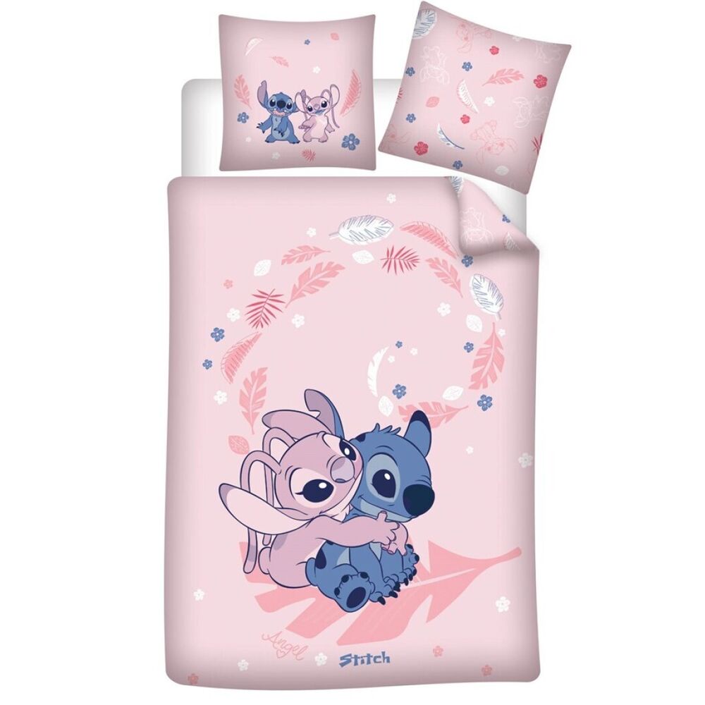 💖💙 Housse de couette Angel & Stitch Disney – 140 × 200 cm