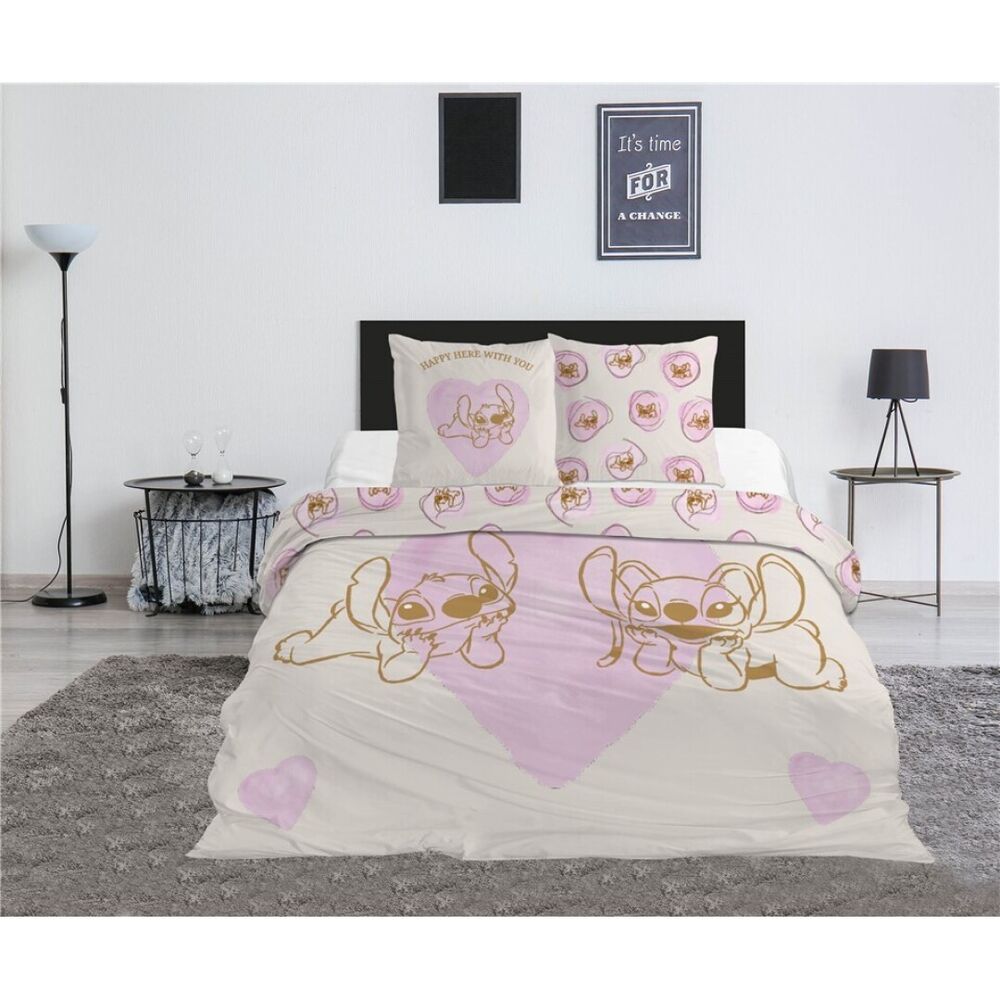 🌙💙 Housse de couette Stitch & Angel Disney – 240 × 220 cm