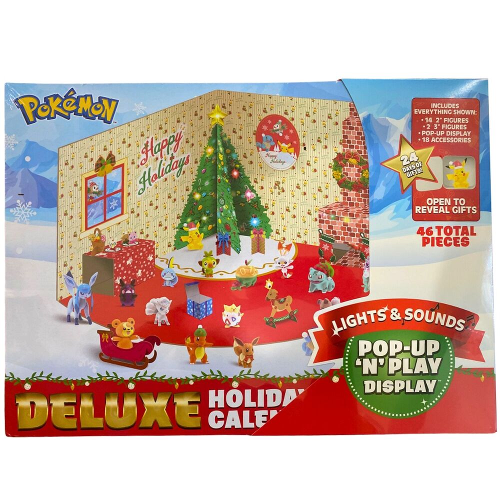 ⚡ Calendrier de l’Avent Pokémon Deluxe – Lumières & Son 🎁