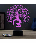 🧘♀️🌳✨ Lampe Illusion 3D Arbre de Vie Yoga