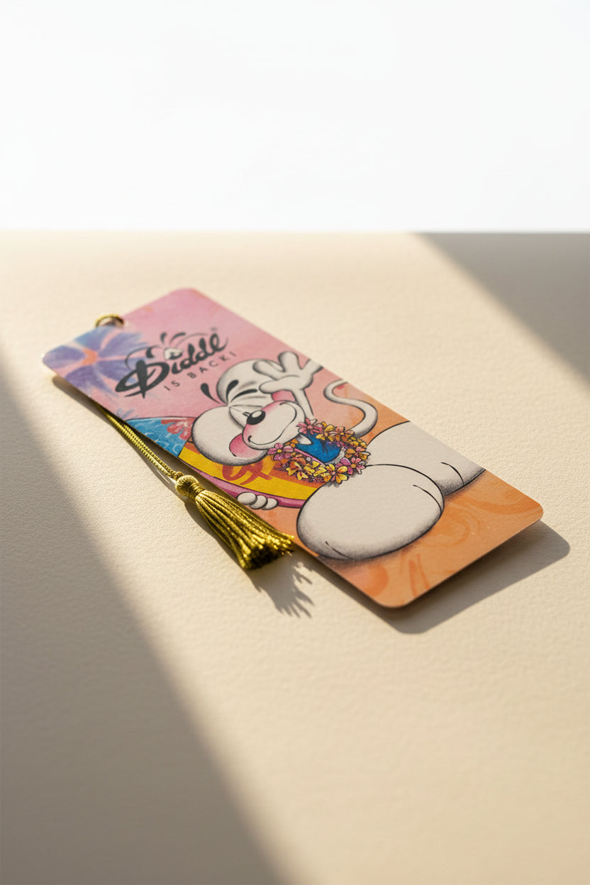 🐭📖✨ Marque‑page 3D lenticulaire Diddl – Un accessoire magique pour vos lectures