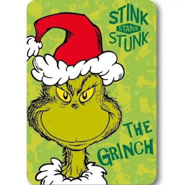 🎄 Le Grinch – Couverture polaire de Noël Grinch Stink