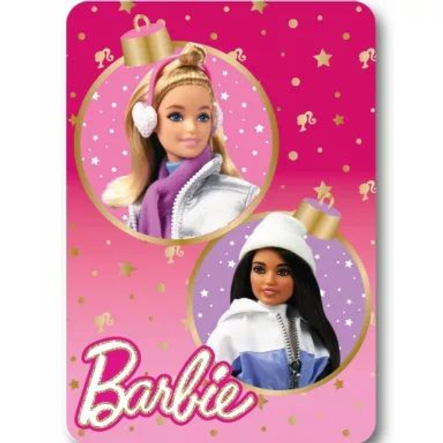 ❄️ Couverture polaire Barbie Winter Christmas