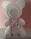 ✨🐻 Collier Enfant – Ourson avec Cordon Assorti