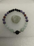 ✨🌿 Bracelet Pierre de Lave & Amazonite